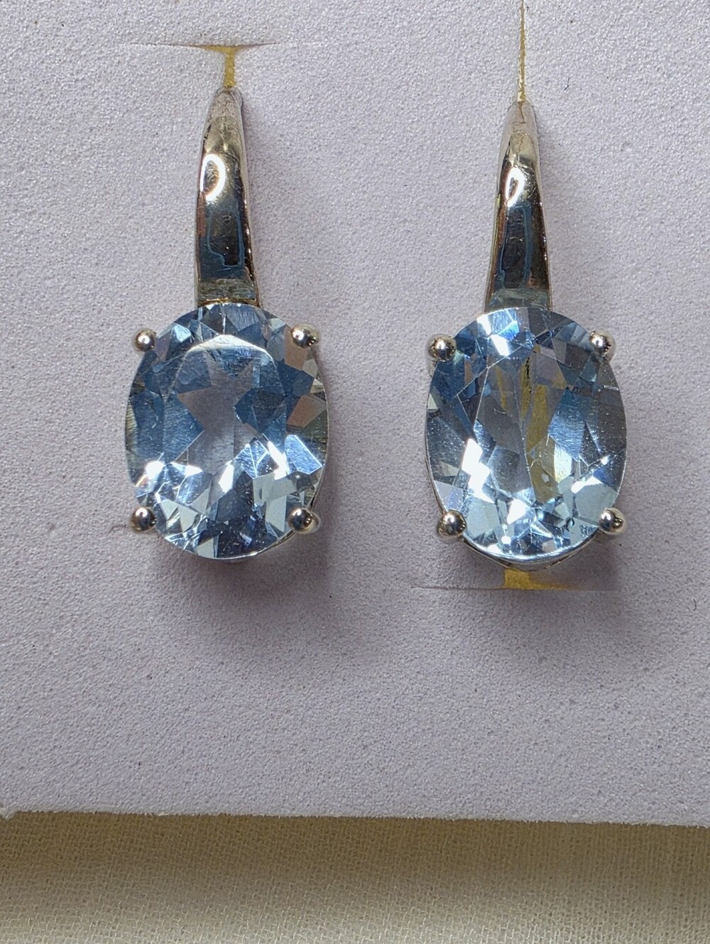 Blue Topaz Sterling Silver Earrings